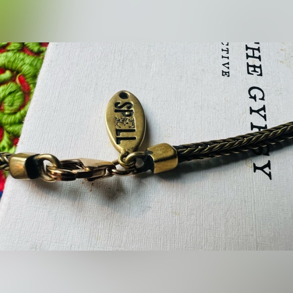 SOLD Spell And The Gypsy Dark Side of the Moon Necklace With Crystal Stone Brass - Picture 9 of 11